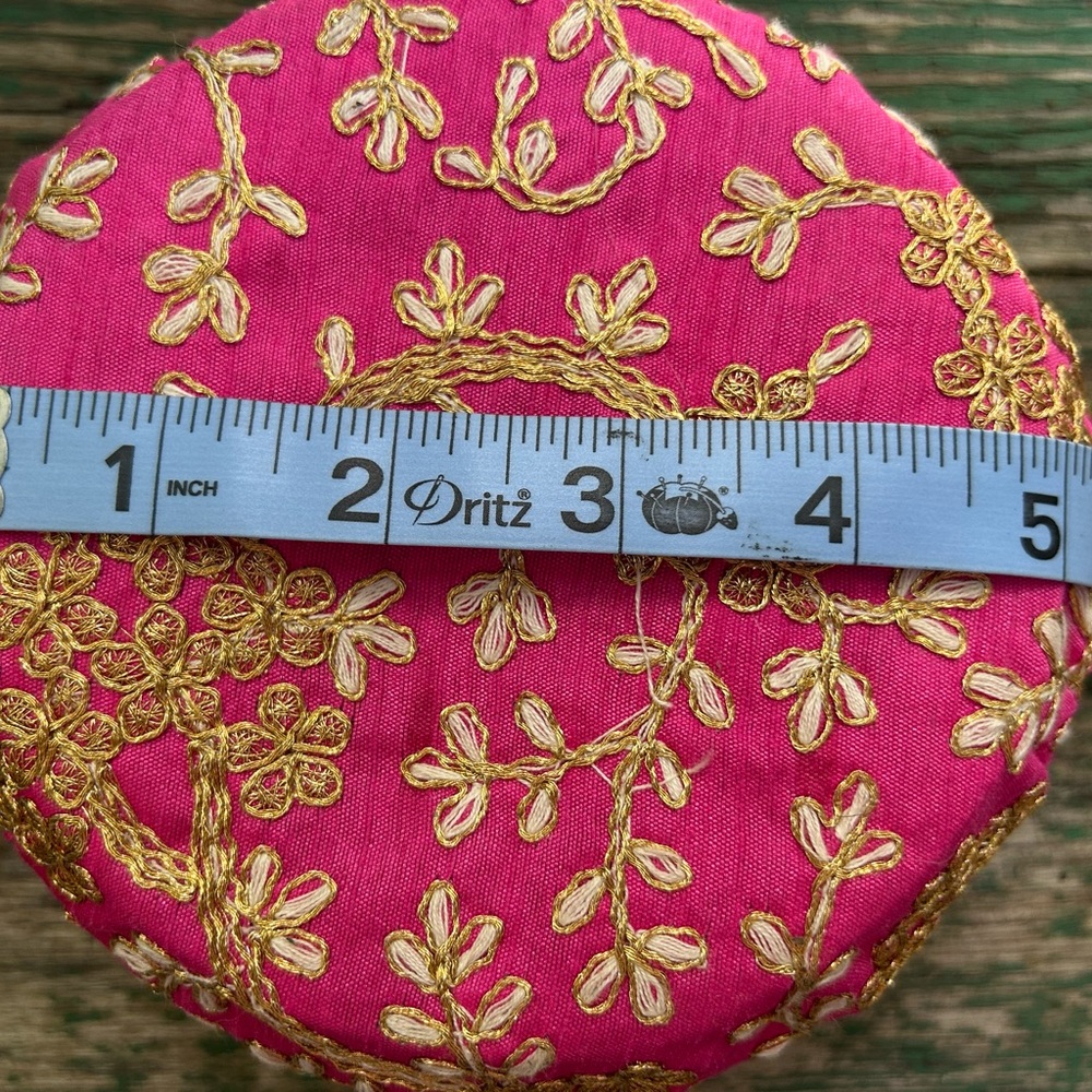 Shree Handicrafts Pink and Gold Travel Jewelry Box - Picture 8 of 13